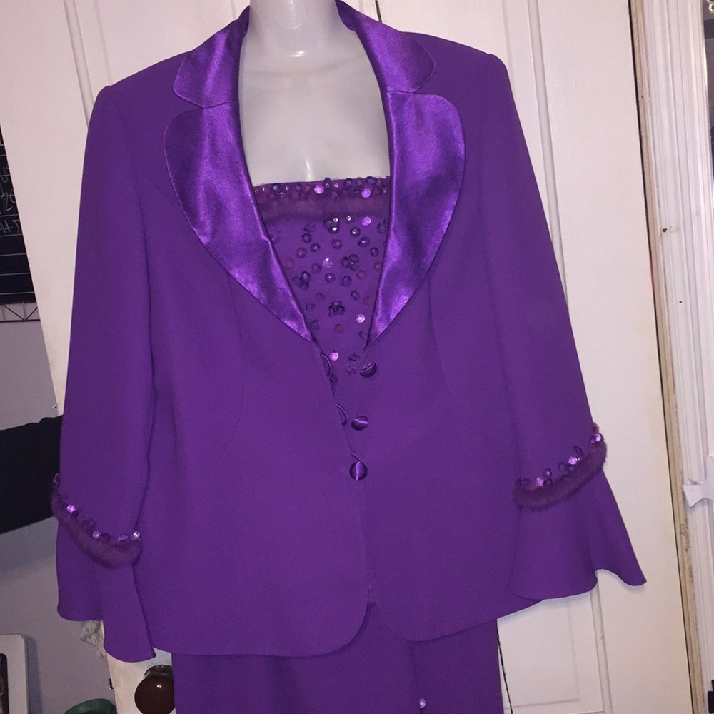 Purple 2 Piece Suit